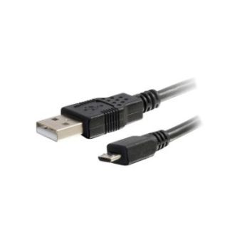 C2G 6.6ft USB to Micro B Cable - USB A to Micro USB Cable - USB 2.0 - M/M - 27365