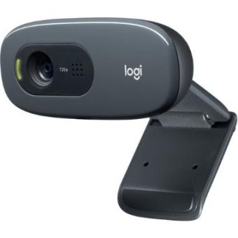 Logitech C270 HD Webcam (Black) - 960-000694