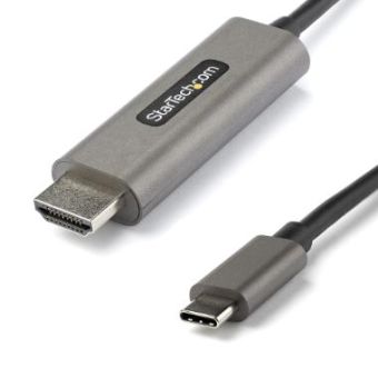 StarTech CDP2HDMM5MH 16ft USB-C to HDMI 2.0b Cable, 4K 60Hz, HDR10, DisplayPort 1.4, HDCP 2.2, 7.1 Audio