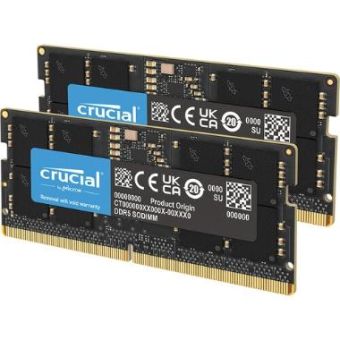 Crucial CT2K8G56C46S5 16GB Laptop DDR5 5600 MHz SO-DIMM Memory Kit (2 x 8GB)