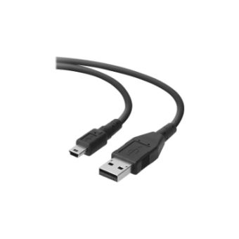 Belkin USB-A to Mini-USB Type B Cable - M/F - 6ft - USB Power + Data Extension Cable - F3U138B06