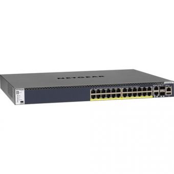 Netgear M4300-28G-PoE+ 26-Port 1G/10G Compliant Managed Network Switch with SFP+ (480W)