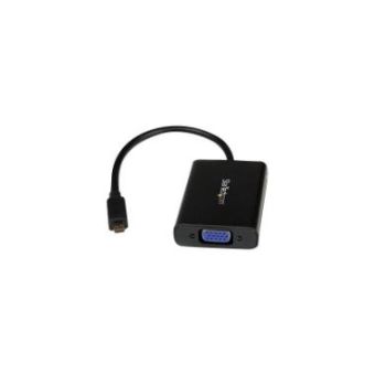 StarTech Micro HDMI to VGA Adapter with Audio - Video Converter 1080p - MCHD2VGAA2