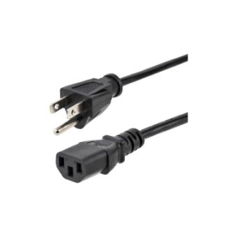 StarTech 3ft (1m) Heavy Duty Power Cord, NEMA 5-15P to C13 AC Power Cable, 15A 125V, 14AWG - PXT101143