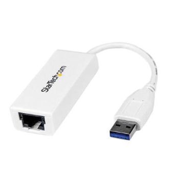 StarTech USB 3.0 to Gigabit Ethernet NIC Network Adapter (White) - USB31000SW