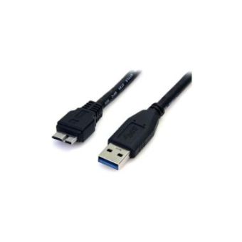 StarTech 0.5m (1.5ft) Black SuperSpeed USB 3.0 (5Gbps) Cable A to Micro B - M/M - USB3AUB50CMB