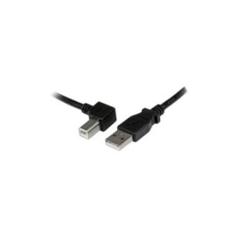 StarTech 1m USB 2.0 A to Left Angle B Cable Cord-1 m USB Printer Cable - USBAB1ML