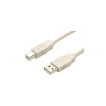 StarTech 15 ft Beige A to B USB 2.0 Cable - M/M - 15ft A to B USB 2.0 - USBFAB_15