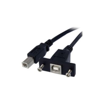 StarTech 1 ft Panel Mount USB Cable B to B - F/M - USBPNLBFBM1