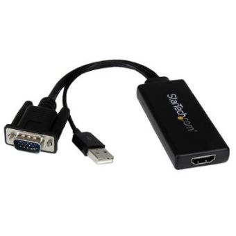 StarTech VGA to 1080p HDMI Adapter with USB Audio & Power (10.2