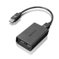 Lenovo 0B47092 DisplayPort to Dual-DisplayPort Monitor Cable USB cable USB A Black
