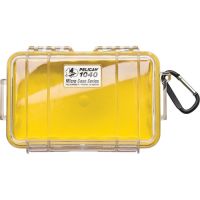 Pelican 1040-027-100 Micro Case (Clear Yellow with Colored Lining)
