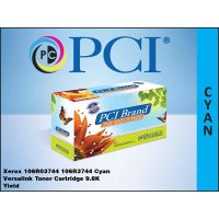 PCI 106R03744-PCI Xerox 106R03744 Cyan Toner Cartridge 9800 Page High Yield  