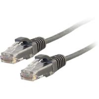 C2G RJ45 Male to RJ45 Male Slim Cat 6 Patch Cable (7', Gray) - 1093