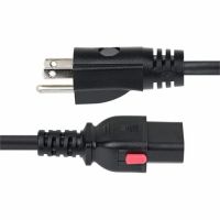 StarTech 10FT-LC10A-POWERCORD 10ft (3m) Computer Power Cord, NEMA 5-15P to Locking C13, 125V 10A, 18AWG, AC Power Cable, ETL Listed, TAA