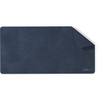 Mobile Pixels 115-1001P03 PU Leather Desk Mat, 31.5" x 15.75", Set Sail Blue