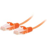 C2G RJ45 Male to RJ45 Male Slim Cat 6 Patch Cable (10', Orange) - 1179