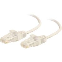 C2G RJ45 Male to RJ45 Male Slim Cat 6 Patch Cable (1', White) - 1185