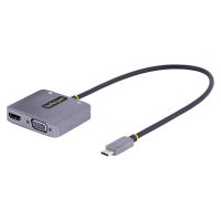 STARTECH 122-USBC-HDMI-4K-VGA USB C VIDEO ADAPTER SUPPORTS HDMI 2.0B (4K60HZ/HDR)   VGA (1920X1200@60HZ)   HDM