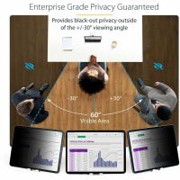 StarTech 4-Way Privacy Screen For 12.9-inch iPad Pro, 3rd Gen and Up, Portrait/Landscape, Touch-Enabled, Anti-Glare - 129IP-PRIVACY-SCREEN