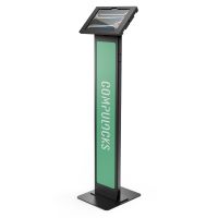 COMPULOCKS 140B11PAPX4B iPad Pro M4 11in 2024 Apex Enclosure Brandable Floor Stand Black  