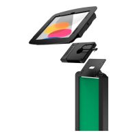 COMPULOCKS 140B209IPDSBH01 iPad 10th-11th A16 Gen Space Enclosure Brandable Floor Stand Plus Hub Black  