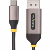 StarTech 10ft (3m) USB-C to DisplayPort Adapter Cable, 8K 60Hz, 4K 144Hz, HDR, USB Type-C to DP 1.4 Video Converter Cable, USB4/Thunderbolt 3/4 Compatible - 142-USBC-DP-8K-10F