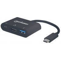 MANHATTAN - STRATEGIC 152037 USB 3.1-C HDMI Dock Converter 4K Display Multi-Monitor  