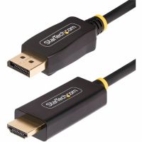 StarTech 15F-DP-HDMI-4K60-HDR 15ft DisplayPort to HDMI Adapter Cable, 4K 60Hz with HDR, DP to HDMI 2.0b Cable, Active Video Converter