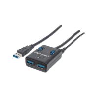 MANHATTAN - STRATEGIC 162302 4 Port USB 3.0 Hub AC/Bus Powered High-Speed Expansion  