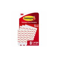 3M DISPLAY MATERIALS AND SYSTE 17023-8ESF Command Large Refill Strips 192 Total 24 Pack No Singles  