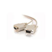 C2G 17612 100FT DB9 M/F Serial RS232 Extension Cable Beige Long-Run Connection  
