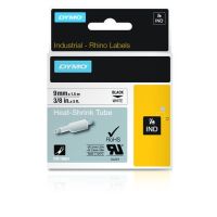 DYMO 18053 Rhino 3/8in White Heat Shrink Tubes 9mm Cable Management  