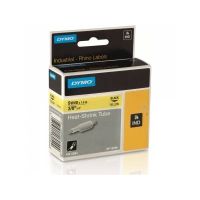 DYMO 18054 Rhino 3/8in x 5ft Yellow Heat Shrink Tubes Professional Wiring  