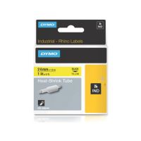 DYMO 1805444 Rhino 1in Yellow HST 24mm Industrial Heat Shrink Tubing  
