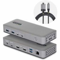 StarTech 196N-USBC-DOCK Dual-Monitor USB-C Docking Station, HDMI, 4K 60Hz, 100W Laptop Charging, 1GbE, Driverless