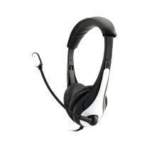 AVID 1EDUAE35WHTNOMI AE-36 Classroom Headset with Microphone 3.5mm Stereo Plug 6ft Cord Non Retail Packaging