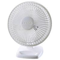Lasko 6" 2-Speed Personal Table Fan with Storage Tray, 2002W, White