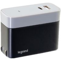 C2G 2-Port USB Type-C & USB Type-A 27W Wall Charger - 20280