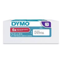DYMO 2050766 DY LW 3/4IN X 2IN WHT RET ADR 500CT 6PK (30330)