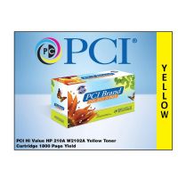 PCI 210A-W2102A HP 210A Yellow Toner 1800 Page HP 4201DN  
