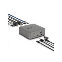 StarTech 215N-TB5USB4DOCK Thunderbolt 5 Universal Docking Station, Multi-Display Hub, 8K 60Hz / 4K 144Hz, 120Gbps BW Boost, 140W PD