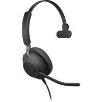 Jabra Evolve2 40 SE Mono Wired On-Ear Headset (Unified Communications, USB-C, Black) - 24189-889-899
