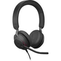 Jabra Evolve2 40 SE Stereo Wired On-Ear Headset (Microsoft Teams, USB-C, Black) - 24189-999-899