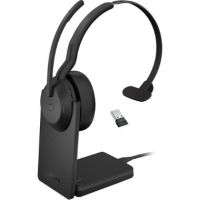 Jabra Evolve2 55 Link380a USB-A Mono Wireless Headset with Stand (North America) - 25599-889-989-01