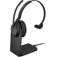 Jabra Evolve2 55 Link380a USB-A Mono Wireless Headset with Stand (North America) - 25599-899-989-01