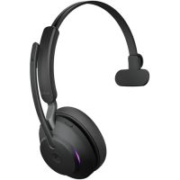 Jabra Evolve2 65 Mono Wireless On-Ear Headset (Microsoft Teams, USB Type-A, Black) - 26599-899-999