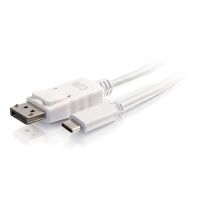 C2G 26879 3ft USB-C to DisplayPort Cable White  