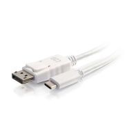 C2G 26880 6ft USB-C to DisplayPort Cable White  