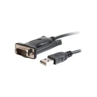 C2G 5ft USB to Serial Cable - USB to DB9 Serial RS232 Cable - M/M - 26887